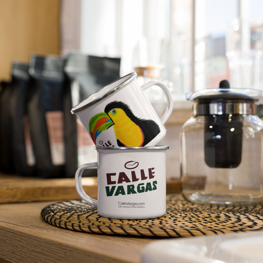 Calle Vargas Toucan, Traditional Enamel Mug