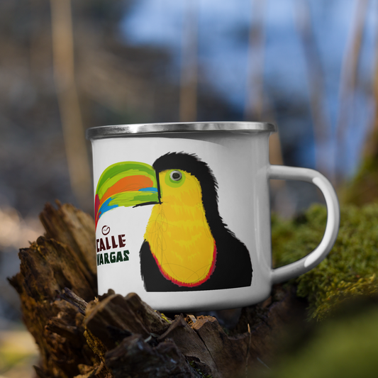 Calle Vargas Toucan, Traditional Enamel Mug