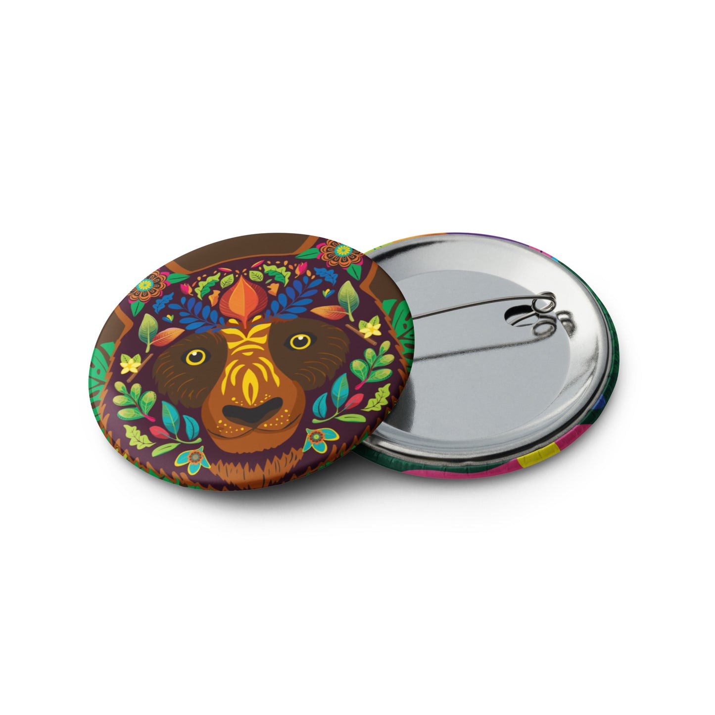 Calle Vargas Represent, Set of tropical animal pin buttons
