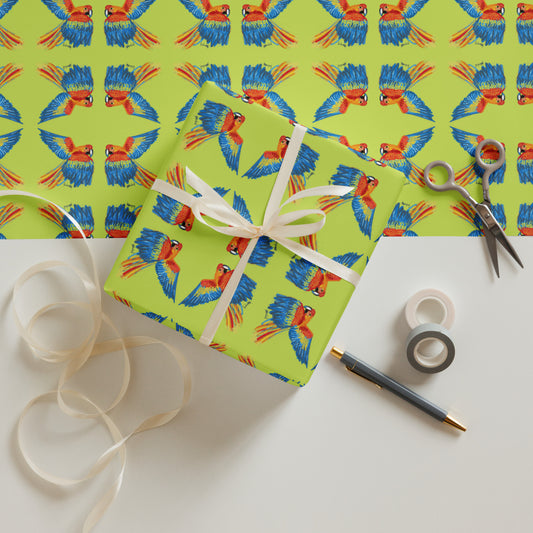 Scarlet Macaw Wrapping paper sheets