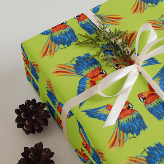 Scarlet Macaw Wrapping paper sheets